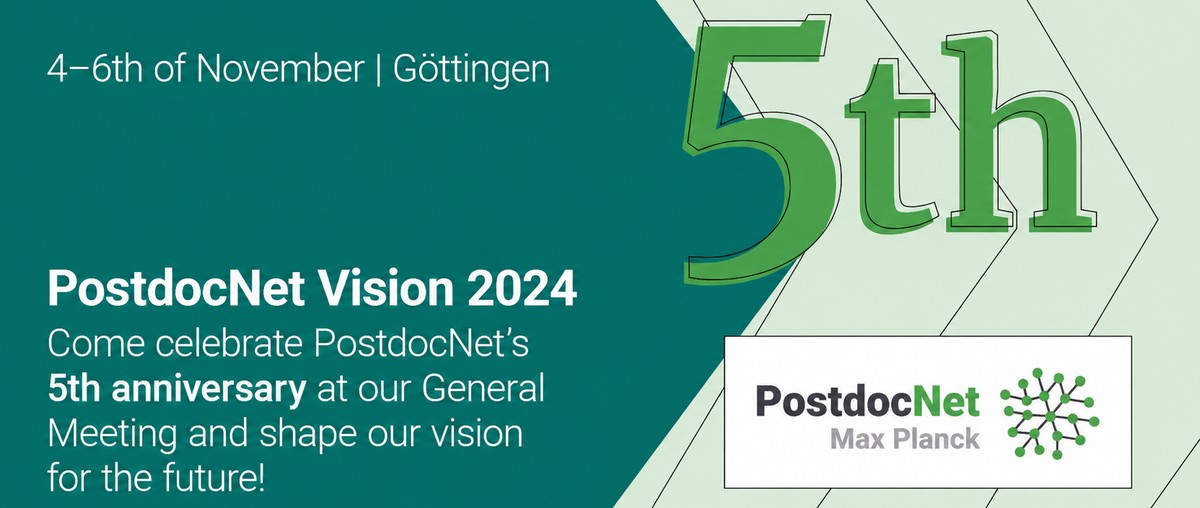 PostdocNet Vision 2024, 5th anniversary, Goettingen